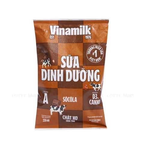Sữa dinh dưỡng Socola-Vinamilk, túi (220ml).