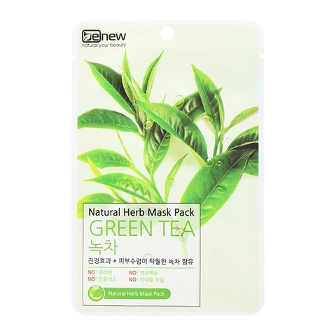 Mặt nạ Green Tea Natural Herb Mask Pack-Benew (22ml),