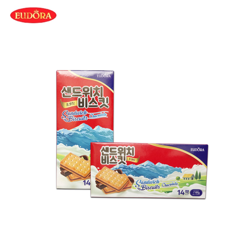 Bánh quy Eudora kẹp kem Socola-Indonesia, hộp (154g),