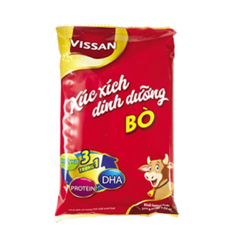 Xúc xích ăn liền dinh dưỡng, vị bò-Vissan (175g/5*35g),