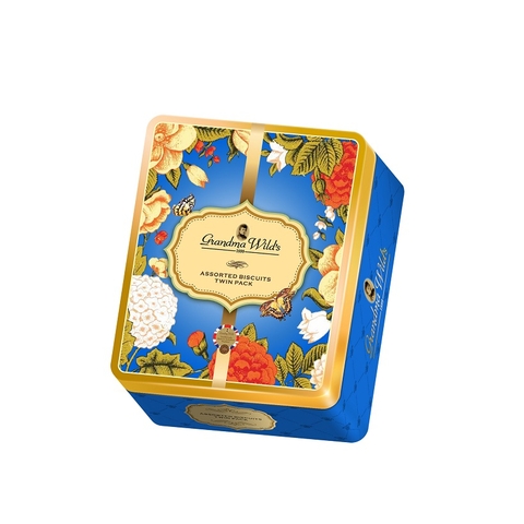 Bánh quy hỗn hợp Grandma Wild's-Anh, hộp sắt (140g).