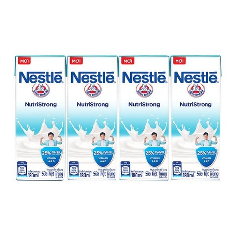 Sữa tiệt trùng Nestle NutriStrong, có đường (180ml*6hộp),
