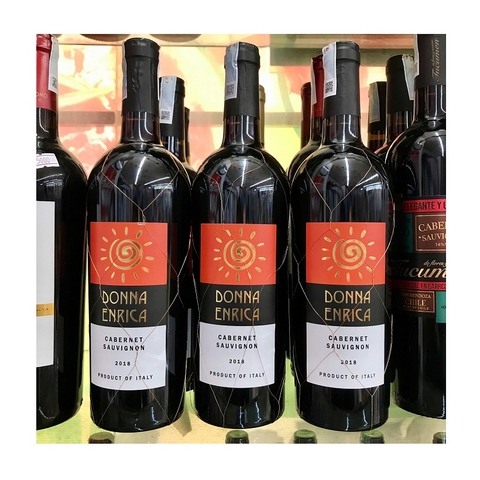 Rượu vang đỏ mặt trời Donna Enrica-Ý, chai (750ml, 15%),