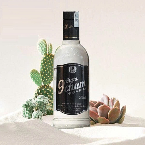 Rượu 9 Chum, ngô men lá-Tuyên Quang, chai (500ml, 22%).
