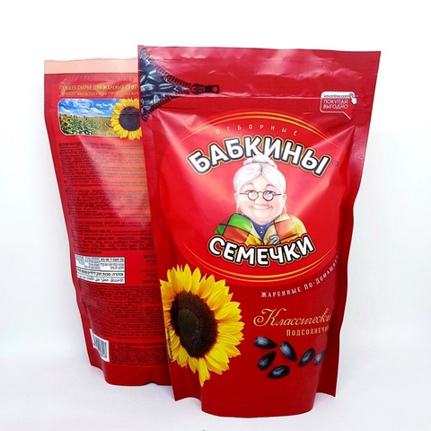 Hạt hướng dương Babkiny Semechki-Nga, túi zip (500g).