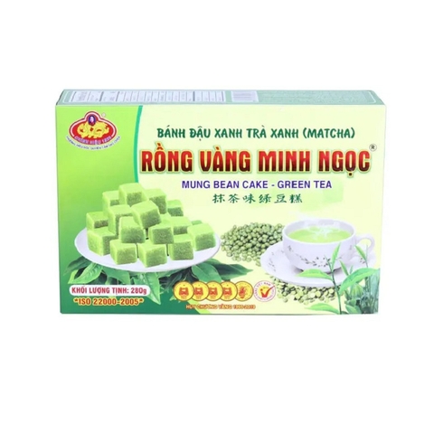 Bánh đậu xanh trà xanh Minh Ngọc, hộp (280g),