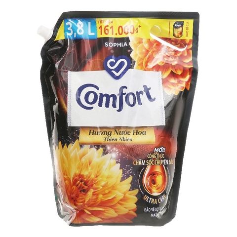 Nước xả  vải Comfor, hương nước hoa thiên nhiên Sophia, túi (3.7lít).