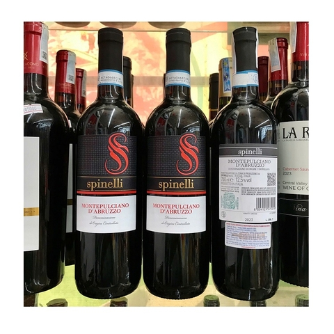 Rượu vang đỏ Spinelli, Montepulciano D'abruzzo-Ý, chai (750ml, 12.5%)