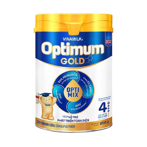 Sữa bột Optimum Gold 4-Vinamilk, 2-6 tuổi (850g),