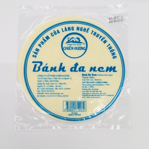 Bánh đa nem tròn-Chiến Hương, thếp (18cm, 25tờ),