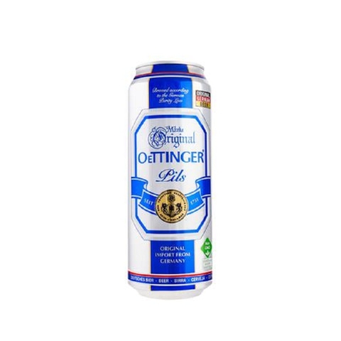 Bia Oettinger Pils (đắng)-Đức, lon (500ml, 4.7%)