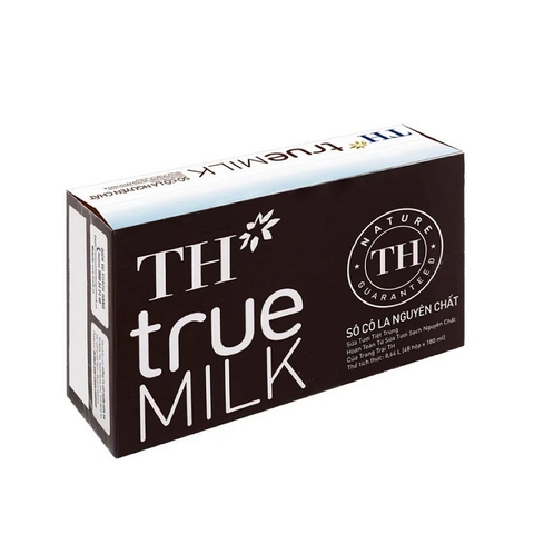 Sữa tươi tiệt trùng TH true Milk, sôcôla nguyên chất, thùng (180ml*48hộp),