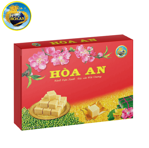 Bánh đậu xanh Hòa An, HA LP, hộp (650g).