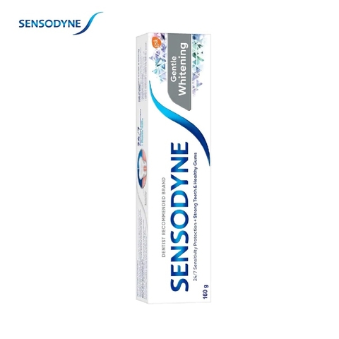 Kem đánh răng Sensodyne Gentle Whitening, giúp trắng sáng tự nhiên vs bảo vệ răng ê buốt (160g)