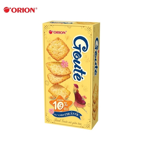 Bánh Goute, mè giòn tan-Orion, hộp (158.4g).