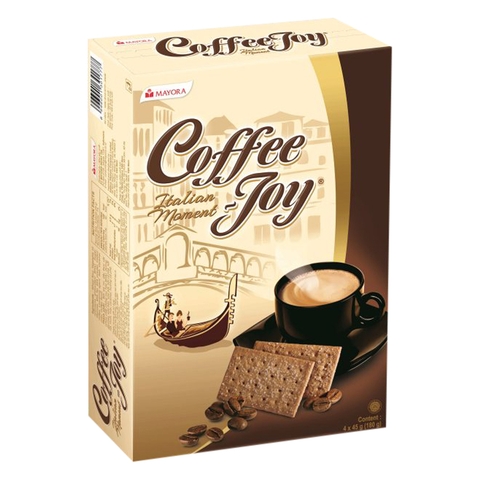 Bánh quy vị cà phê, Coffee Joy, Mayora-Malaysia, hộp (180g/4gói*45g).