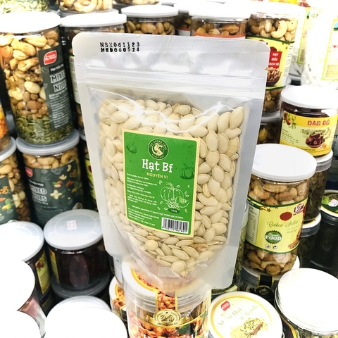 Hạt bí nguyên vị-Tân Hoàng Long, túi zip (230g).