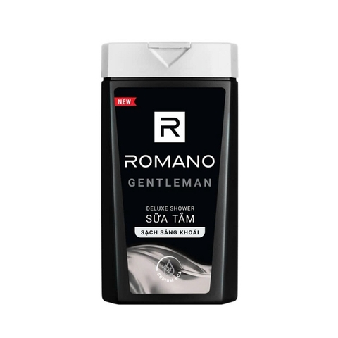 Sữa tắm hương nước hoa Romano Gentleman, sạch sảng khoái-hương nam tính, chai (180g)