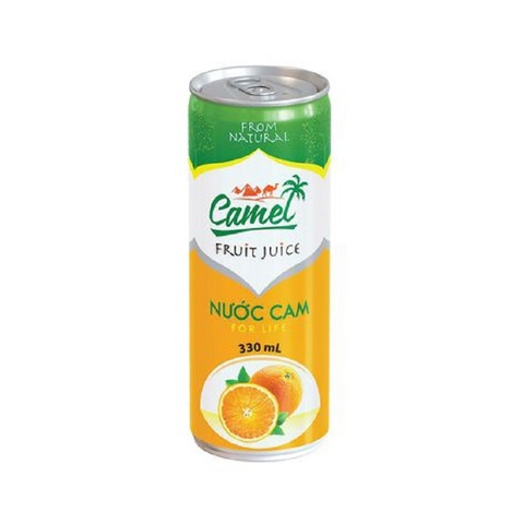 Nước cam ép-Camel, lon (330ml).
