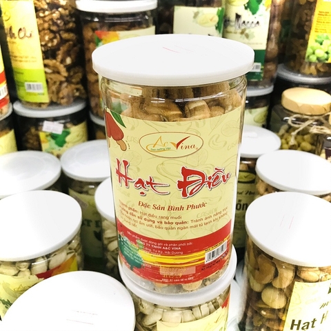 Hạt điều tách vỏ rang muối, (đặc sản Bình Phước)-ACVina, hộp (400g).