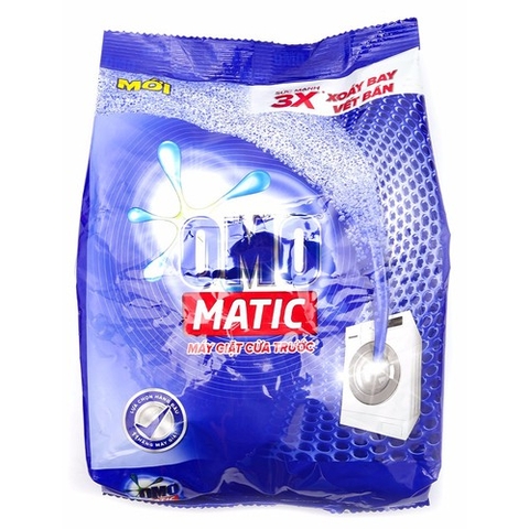 Bột giặt OMO Matic máy giặt cửa trước, túi (3kg).