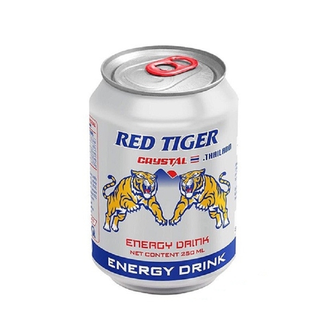 Nước tăng lực Red Tiger bạc, Việt-Mỹ (250ml).