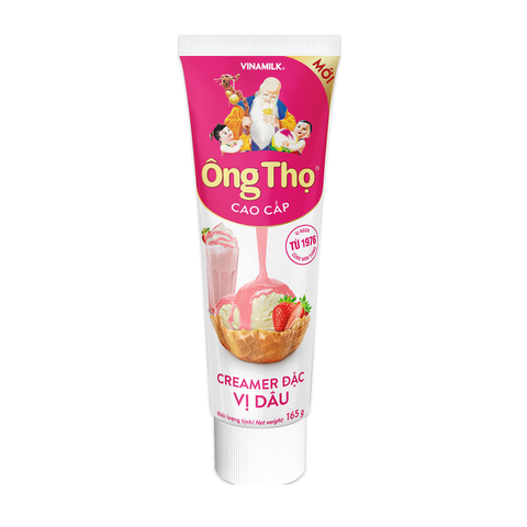 Sữa đặc có đường Ông Thọ, vị dâu-Vinamilk, tuýp (165g),