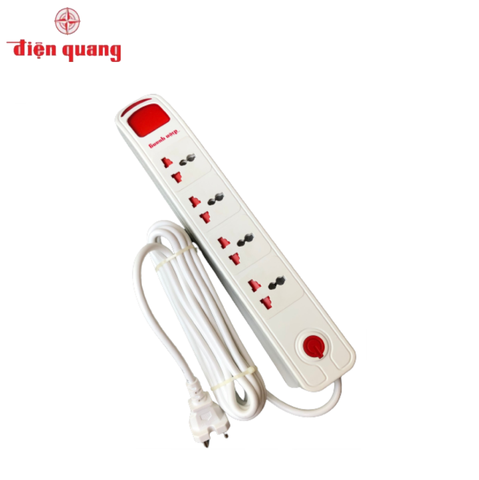 Ổ cắm điện quang ESK 5W DBW 104 (4lỗ, 3 chấu, dây 5m)