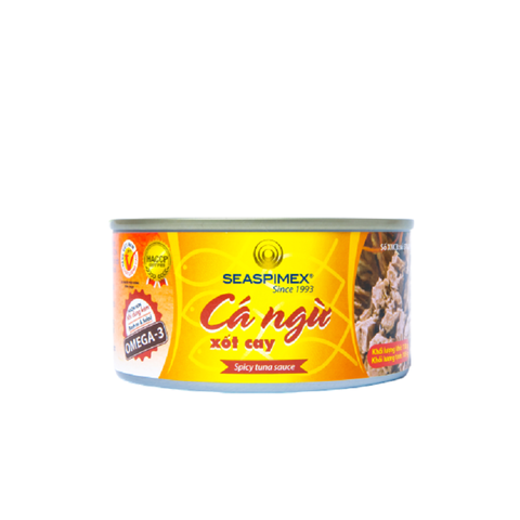 Cá ngừ xốt cay-Seaspimex, hộp (185g),