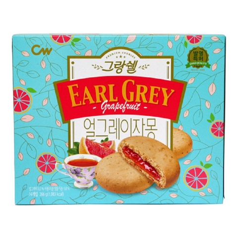 Bánh quy Earl Grey, vị Bưởi Trà-Hàn Quốc, hộp (228g)