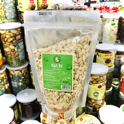 Hạt bí nguyên vị-Tân Hoàng Long, túi zip (500g).