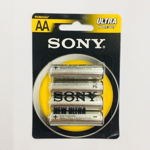 Pin Sony Ultra Sum3 R6 1.5V (vỉ 4 viên)