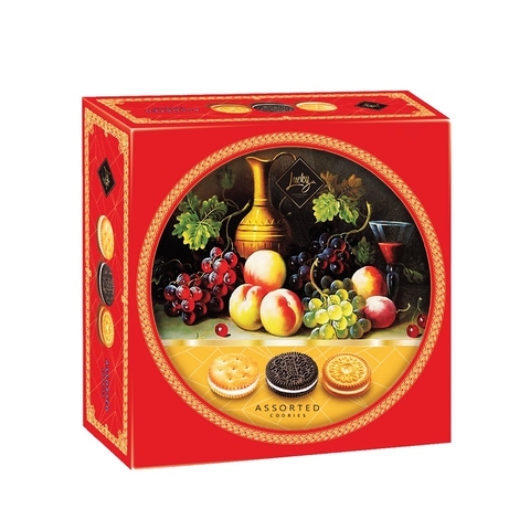 Bánh quy tổng hợp, Luckysun Assorted Cookies-Thái Lan, hộp sắt (310g).