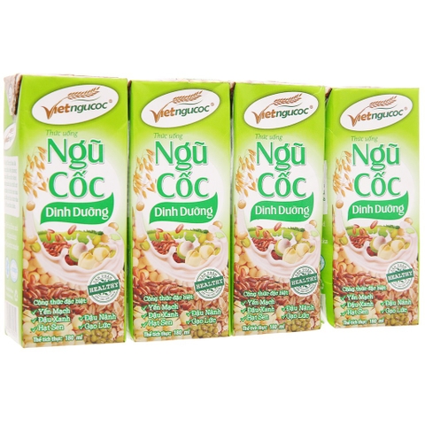 Thức uống ngũ cốc dinh dưỡng-Vietngucoc (180ml*4hộp)