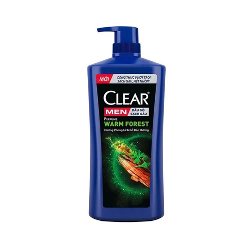 Dầu gội Clear Men Perfume Warm Forest, hương phong lữ và gỗ đàn hương, chai (600g/588ml),