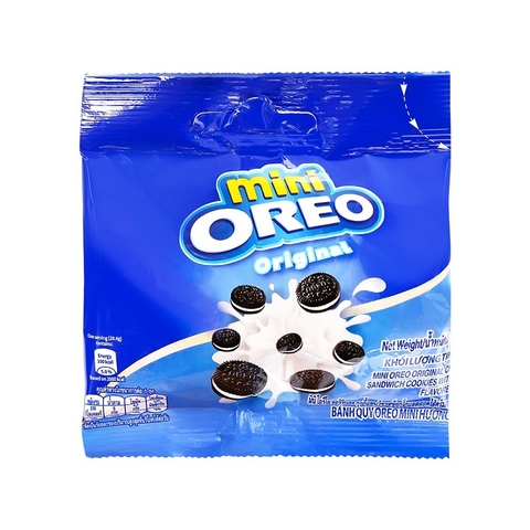 Bánh quy Oreo mini vị vani, gói (20.4g).