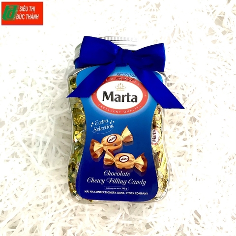 Kẹo Marta, chocolate chewy filling candy-Hải Hà, lọ (345g).