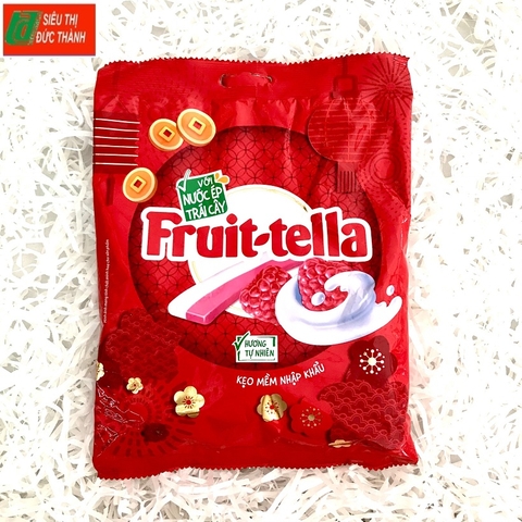 Kẹo mềm Fruity-tellat, hương mâm xôi sữa chua-TQ, gói (182g).