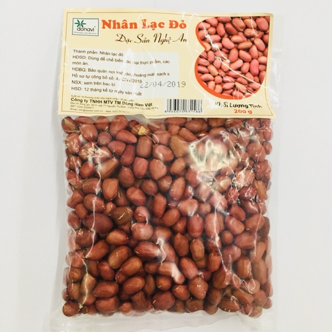 Nhân lạc đỏ, đặc sản Nghệ An-Donavi, túi (200g)-