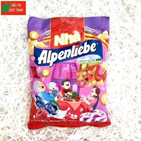 Kẹo Alpenliebe, kẹo hương kem quả mọng, gói (304.5g).