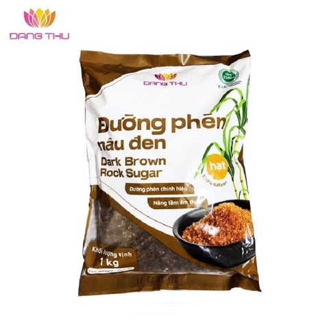 Đường phèn nâu đen-Đăng Thư, túi (1kg),