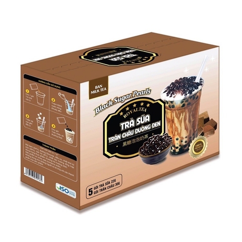 Trà sữa trân châu đường đen-Ban milk Tea (416g/8gói),