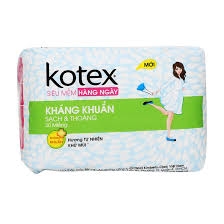 Băng vệ sinh Kotex Daily kháng khuẩn (20 miếng/gói)