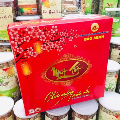 Mứt tết thập cẩm Bảo Minh, hộp vuông (300g).