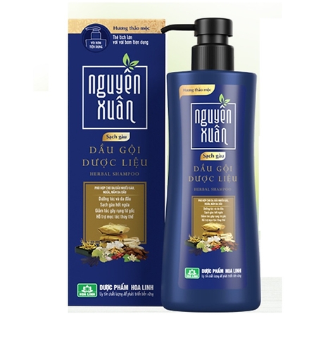 Dầu gội dược liệu sạch gàu, hương thảo mộc Nguyên Xuân-Hoa Linh (250ml).