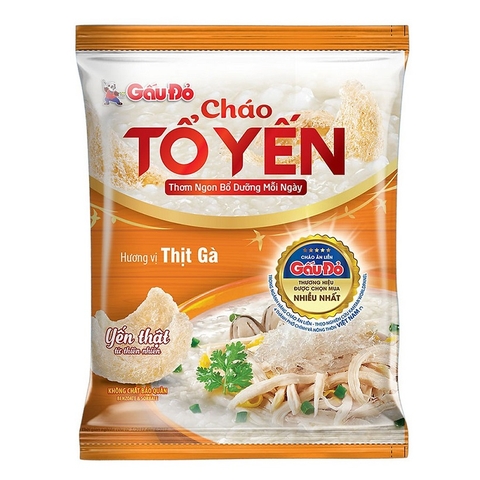 Cháo tổ yến vị thịt gà-Gấu Đỏ (50g),