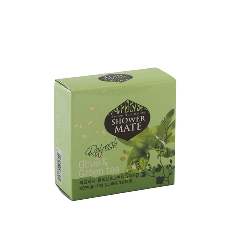 Xà bông tắm Shower Mate tinh chất Olive vs Trà Xanh-Hàn Quốc (100g)