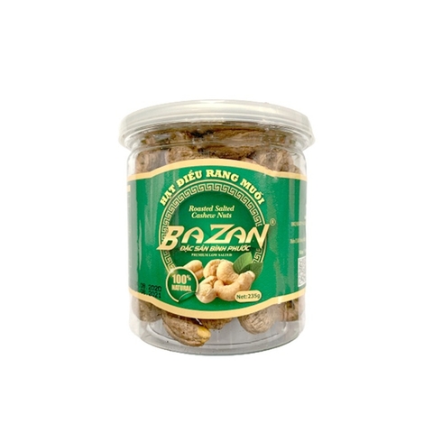 Hạt điều rang muối bóc vỏ-Bazan, hộp (235g).