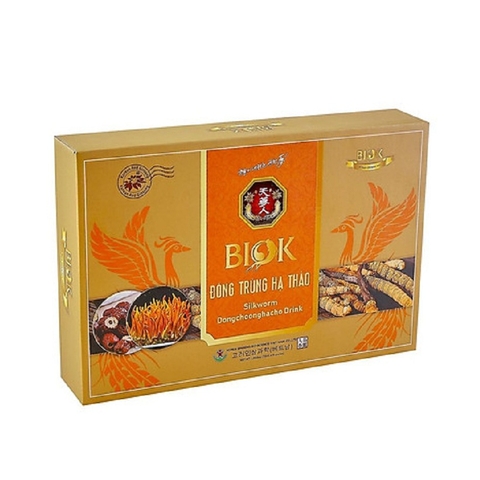 Nước đông trùng hạ thảo Silkwworm, Biok-Hàn Quốc, hộp (1050ml/15túi*70ml).