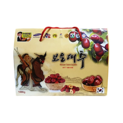 Hồng táo sấy-Hàn Quốc, hộp (1kg),